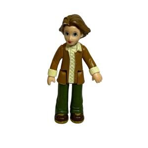 Fisher Price Go Anywhere Girl Sweet Streets Woman Lady Doll in Brown Coat #2